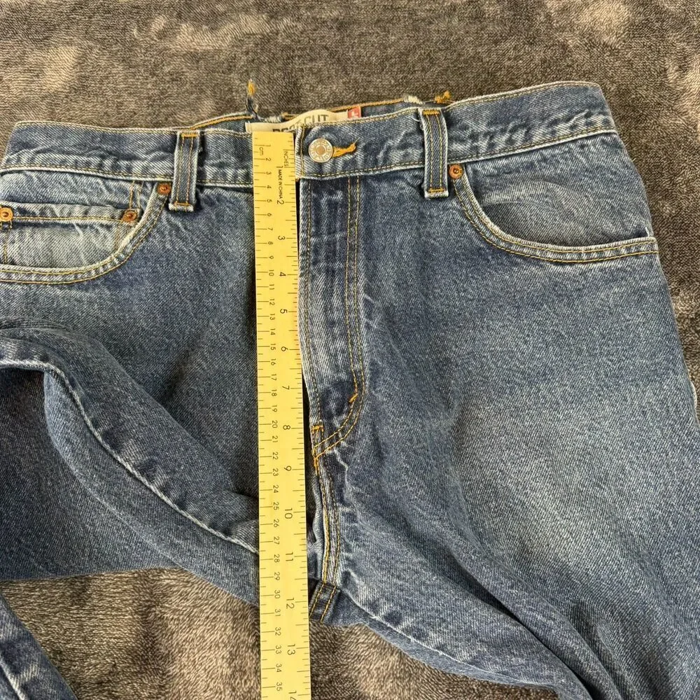 Levi's 517 Bootcut Blue Denim Jeans Men's 34X32 (33X31) Cowboy Western